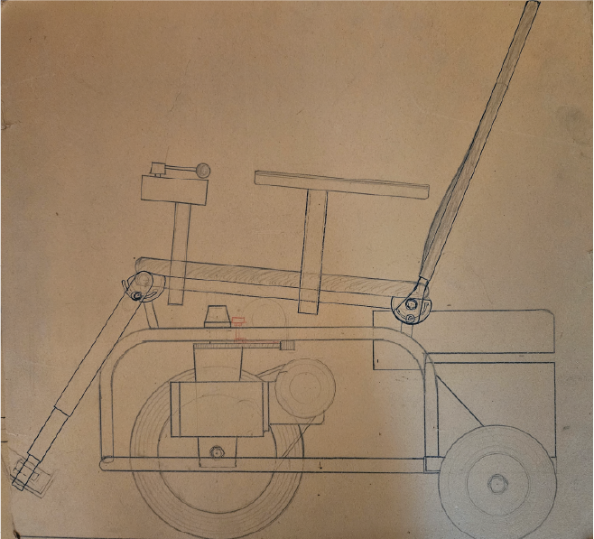 1969 Tidig skiss på rullstol